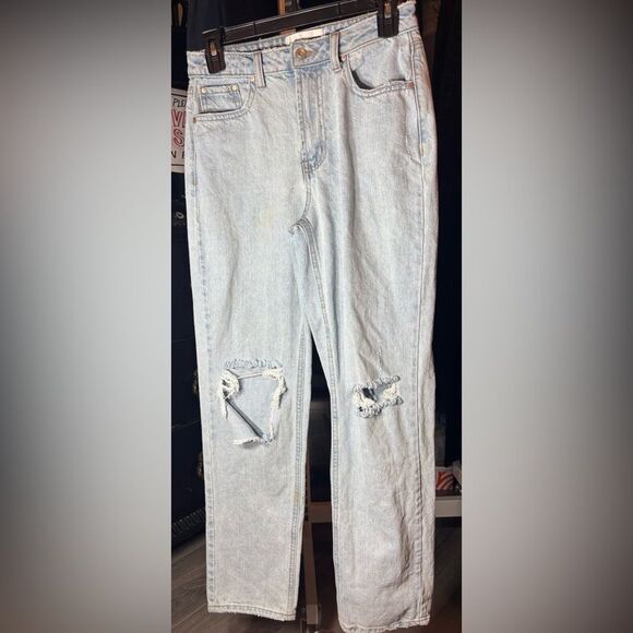 Fashion Nova Denim - Fashion Nova Jeans 5 Pocket Design Button & Zippe Distressed Women’s Size 25 EPC